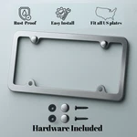 Premium Chrome Aluminum Metal Decritive Slim License Plate Cover Frame 2-4 Hole. Fixed Price $11.99.