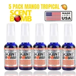 Scent Bomb 100% Oil Based Concentrated Air Freshener Spray, Mango Tropical, 5 Pk. Fixed Price $18.97.