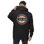 Can-am Retro Black Unisex Fleece Zip Up Hoodie Embroidered Front Logo. Fixed Price $51.50.