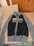 Lucky Brand Indian Motorcycle Mens Full Zip Knit Sweater. Fixed Price $125.85.