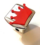 Princess Crown - Chrome Red 2 Inch Trailer Hitch Cover Queen King Boss. Fixed Price $36.99.