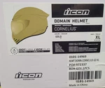 Icon Domain Helmet Cornelius - Gold, Adult Size: Xlarge. Fixed Price $309.99.