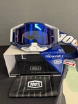 100% Racecraft 2 Goggles - Concordia Blue Mirror Lens New. Fixed Price $65.00.
