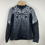 Icon Overlord SB2 Ce Black White Mandala Women's Motorcycle Jacket, Medium. Fixed Price $64.99.