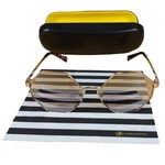 Vonzipper Pearl Sunglasses Octagon Pink Silver Lens Gold Metal Womens. Fixed Price $131.75.