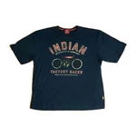 Indian Motorcycle Crewneck Shirt Blue Factory Racer Graphic Size 3XL Men. Fixed Price $24.99.