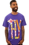 Fly Society Hibiscus Paradise Tee Shirt Crewneck Viva La Tropics Purple Flower. Fixed Price $16.00.