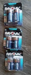 3 Packs Rayovac High Energy D Alkaline Batteries 2 Pk 6 Total. Fixed Price $20.00.