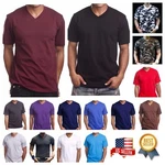 Mens T-shirt S-5XL Heavy Weight V-neck Camo Plain Solid Cotton Big Size Tees. Fixed Price $10.98.