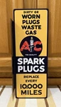 Ac Spark Plugs Flange Sign Metal Double Sided Garage Vintage Style Wall Decor 1. Fixed Price $42.00.