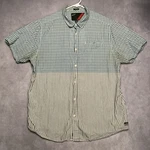 Alpinestars Mens Plaid Shirt Size Xxl Short Sleeve Button Up Pocket White Blue. Fixed Price $27.43.