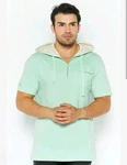 Akademiks Clothing Brand Mens Size Small Light Green Hooded Shirt Short Sleeve. Fixed Price $15.95.