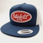 Peterbilt 379 Baseball Cap Hat Flat Bill Mesh Snapback Blue Embroidered Patch. Fixed Price $24.99.