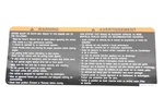 New Oem Yamaha 8DB-77761-00-00 Warning Decal Nos. Fixed Price $34.73.
