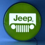 Jeep Back Lit Led Sign Wrangler Cj Willys Chrysler Dodge Yj Tj- Lamp. Fixed Price $229.97.