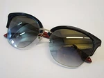 Dita Von Teese Paramour Black Red 18K Gold Grey Lens Eyewear Sunglasses. Fixed Price $249.00.
