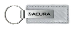 Acura Logo White Carbon Fiber Texture Leather Key Chain Fob Official Licensed. Fixed Price $17.95.