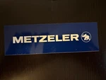 Metzeler Logo Promotional Sticker - 6 X 1.75 Motorcycle Racing Tires. Fixed Price $5.95.