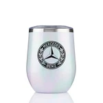 Mercedes Benz White Stainless Steel Wine Tumbler Cup W/insulated New Box Open. Fixed Price $35.00.