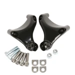 Black Passenger Rear Foot Pegs Mount Kit For 04-13 Harley Xl 883 1200 Sportster. Fixed Price $30.50.