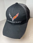 Corvette Stingray Hat Cap Adjustable Black Carbon Mens Richardson Chevy. Fixed Price $18.00.