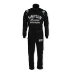 Simpson Safety CK02521 Checkers Classic Layer Racing Suit Black 2X-LARGE. Fixed Price $707.32.