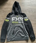 Fxr Race Division Men Medium Hoodie Black Gray Green Pullover. Fixed Price $36.99.