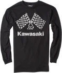 Factory Effex Kawasaki Finish Line Long Sleeve T-shirt 2XL Black 23-87118. Fixed Price $35.10.