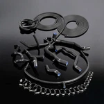 Silicone Hose+vacuum Kit Black Fit For 92-98 Vw Golf Gti MK3 VR6 2.8 2.9 V6. Fixed Price $86.36.