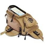 Ilm Motorcycle Tank Bag Magnetic 4 Straps Reinforced Fastening Yellow Brown. Fixed Price $64.75.