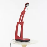1980S Ferdinand Porsche Paf Design For Italia Luce Jazz Desk Lamp Red 2 Avail. Fixed Price $595.00.