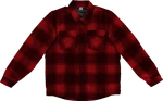 Icon Fallblock Cx Flannel Jacket - Red Fits Xl With Impact Protectors. Fixed Price $275.00.
