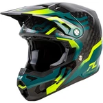Fly Racing Formula Byte Helmet Black Carbon/teal/lime 73-4453XS. Fixed Price $799.95.