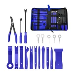 Jnxij 19 Pcs Trim Removal Tool Set, Plastic Upholstery Pliers Blue. Fixed Price $24.99.