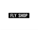 Fly Shop Sign Metal Wall Decor For Trout Fishing Store, River Creek Bait And. Fixed Price $23.44.