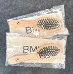 Bmw Wood Hair Care Brush (with Drawstring Bag) 2PCS Set New Novelty. Fixed Price $56.80.