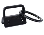 Cleverdelights Dark Black 1" Key Fob Hardware With Rings - 50 Sets .... Fixed Price $32.39.