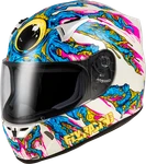 Fly Racing 73-8386M Revolt Space Creep Helmet Light Blue/white/pink, Medium. Fixed Price $201.35.