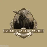 Moose T-shirt 2XL American Treasure Unisex Nwt Cotton Tan Tee. Fixed Price $12.22.