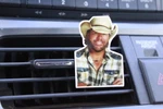 Toby Keith Country Music Car Vent Clip Essential Oils Diffuser Mask Holder Fresh. Fixed Price $10.00.
