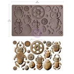 Steampunk Beetles 5" X 8" Silicone Decor Mould Finnabair. Fixed Price $25.99.