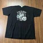 Shaka Wear Graphic T-shirt 4XL Big Tall Mens Black Motorcycle Chopper Skull Y2K. Fixed Price $9.00.