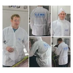 E-z Mix 64042W Medium Carbon Fiber Threads White Anti Static Lab Coat. Fixed Price $55.55.
