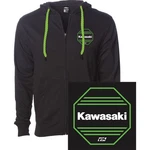 Factory Effex Kawasaki Octagon Zip-up Hoodie Black 2XL 28-88158. Fixed Price $62.19.