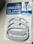 Evriholder Grocery Bag Carrier Handle Comfort Grip 2 Pack Gray Plastic Durable. Fixed Price $13.99.