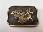 Vintage Snap-on Tools Brass Belt Buckle Made U.s.a. Bts SPP-513. Fixed Price $29.95.