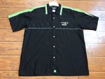 Kawasaki Team Ama Racing Crew Pit Shirt,mens Xl Button Up,short Sleeve,dfy. Fixed Price $35.75.