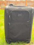 Tumi Alpha Black Expandable 4 Wheeled Spinner Carry On Luggage 22061D2 Travel. Fixed Price $299.99.