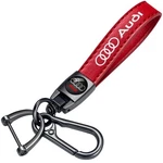 Xiconbao Genuine Leather Car Keychain For Audi A3 RS3 A4 A5 A6 A7 RS7 RED-08. Fixed Price $20.20.