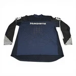 Husqvarna Motocross Jersey Men's Size Large Blue Long Sleeve Padded Elbows Nwot. Fixed Price $49.99.